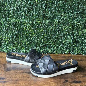 Sam Edelman Adaley Black Sandals Women Size 7 4714137 Slides